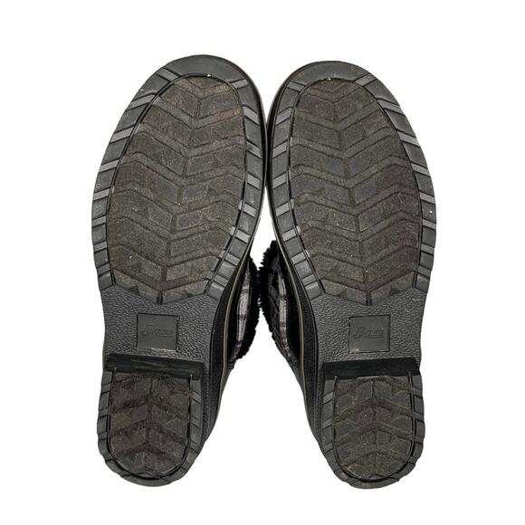 Bass Heritage Collection Winter Snowbird Boots Black Gray Purple Plaid S… - Picture 10 of 16
